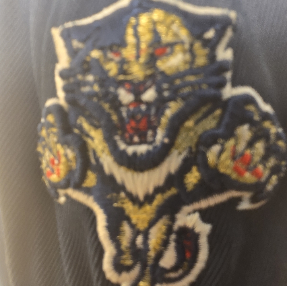 RBX Black Hat with Gold and Red Embroidered Fierce Cat Patch